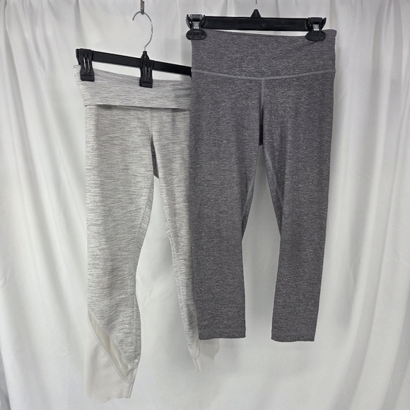 Lululemon Bundle 2 pair capri leggings & headband size 4 - Picture 1 of 11